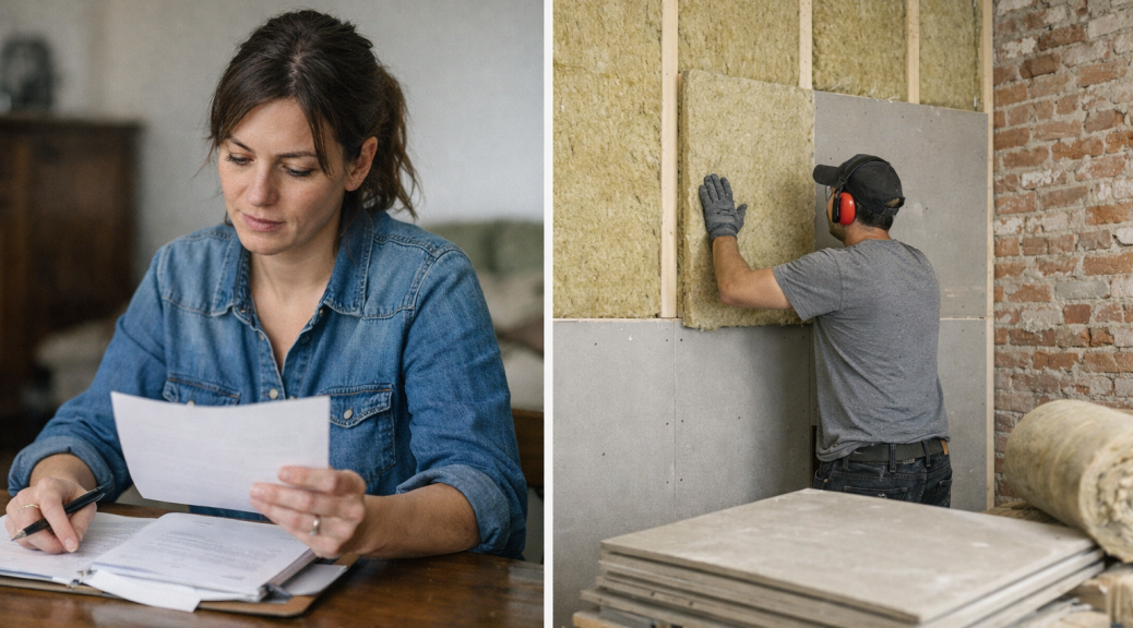 Budget et coûts d'isolation phonique pour appartement ancien avec matériaux et devis travaux